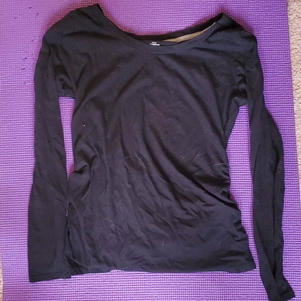 Blk maternity top